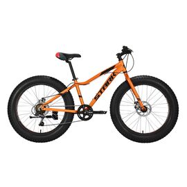 Подростковый велосипед Stark Rocket Fat 24.1 D 24" 2021, Вариант УТ-00290006: Рама: 12" (Рост: 135-150 см), Цвет: оранжевый/черный, изображение  - НаВелосипеде.рф
