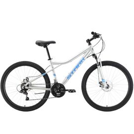 Горный велосипед Stark Slash 26.2 D 26" 2021, Вариант УТ-00290180: Рама: 14.5" (Рост: 148-155 см), Цвет: серый/синий, изображение  - НаВелосипеде.рф