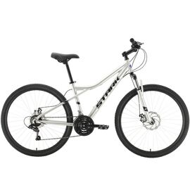 Горный велосипед Stark Slash 27.1 D 27,5" 2021, Вариант УТ-00290181: Рама: 16" (Рост: 155-168 см), Цвет: серый/черный, изображение  - НаВелосипеде.рф