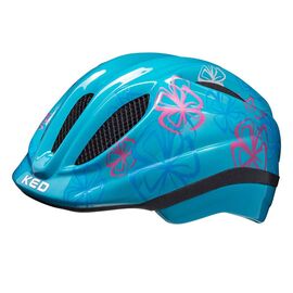 Велошлем KED Meggy II Trend, детский, Lightblue Flower, 2020, Вариант УТ-00288463: Размер: SM (49-55 см), изображение  - НаВелосипеде.рф