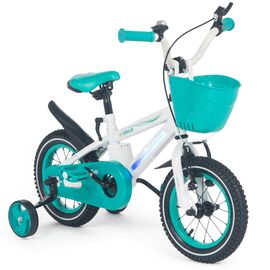 Детский велосипед N.ERGO E12L, Вариант УТ-00288478: Возраст: 3-5 лет. Цвет: Белый/зеленый, изображение  - НаВелосипеде.рф