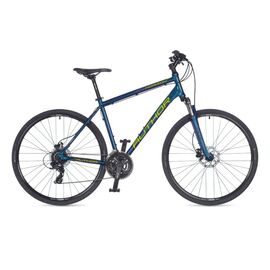 Гибридный велосипед AUTHOR Horizon 28" 2022, Вариант УТ-00290188: Рама: 18" (Рост: 168-178 см), Цвет: синий/салатовый, изображение  - НаВелосипеде.рф