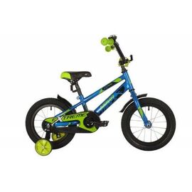 Детский велосипед NOVATRACK EXTREME 14" 2021, 143EXTREME.BL21, Вариант УТ-00285248: Возраст: 3-5 лет (Рост: 95-110 см), Цвет: синий, изображение  - НаВелосипеде.рф