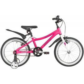 Детский велосипед NOVATRACK PRIME 18" 2020, Вариант УТ-00285523: Возраст: 6-7 лет (Рост: 110-140 см), Цвет: розовый, изображение  - НаВелосипеде.рф