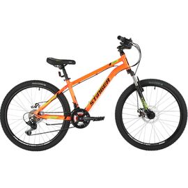 Подростковый велосипед STINGER ELEMENT EVO 24" 2021, Вариант УТ-00286804: Рама: 12" (Рост: 130-155 см), Цвет: оранжевый, изображение  - НаВелосипеде.рф