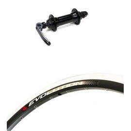 Колесо ALEXRIMS, 28-29", обод AlexRims EVOLUTION, переднее, ободной тормоз, эксцентрик, чёрный, J20SR-CNC-29-13083, изображение  - НаВелосипеде.рф