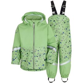 Костюм детский Didriksons WATERMAN PR KIDS SET, камешки на бледно-зеленом,, 503106, Вариант УТ-00176202: Размер: 100, изображение  - НаВелосипеде.рф