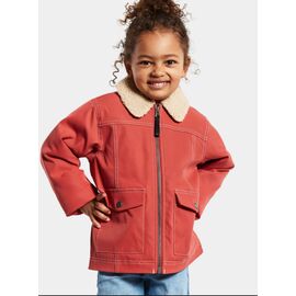 Детская куртка DIDRIKSONS HARPER KID'S JKT, розово-оранжевый, 503850, Вариант УТ-00289688: Размер: 100, изображение  - НаВелосипеде.рф