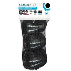 Комплект защиты GLOBBER PROTECTIVE TEENS & ADULT, черный, Вариант УТ-00290270: Размер: M (>50KG), изображение  - НаВелосипеде.рф