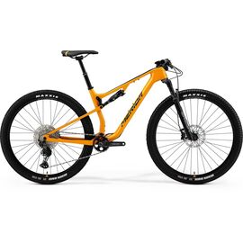 Двухподвесный велосипед Merida Ninety-Six RC 9.5000 29" 2021, Вариант УТ-00291706: Рама: XL(19.5") (Рост: 186-198 см), Цвет: Orange/Black, изображение  - НаВелосипеде.рф