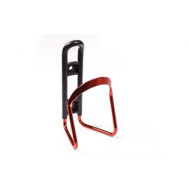 Флягодержатель велосипедный TRIX, крепление на раму, алюминий/пластик, красно-черный, HL-BC20-RED-CARD, изображение  - НаВелосипеде.рф