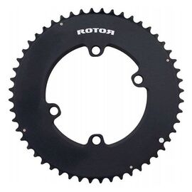 Звезда велосипедная передняя Rotor, BCD110X4, Outer, Aero, 54t to 39, Black, C01-518-07120-0, изображение  - НаВелосипеде.рф