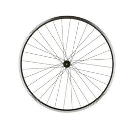 Колесо в сборе Forward DW, 24", переднее, втулка WZ-201AF, 32 Н, 3/8" (гайка), V-Brake, двойной обод, RWF24FBABN01, изображение  - НаВелосипеде.рф