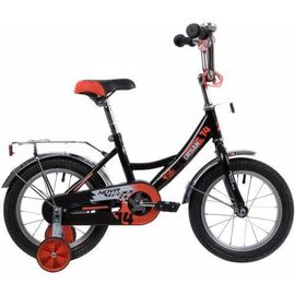 Детский велосипед NOVATRACK URBAN 14" 2021, Вариант УТ-00285250: Возраст: 3-5 лет (Рост: 95-110 см), Цвет: чёрный, изображение  - НаВелосипеде.рф