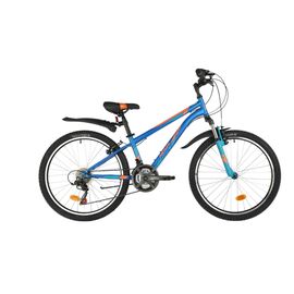 Подростковый велосипед NOVATRACK 24" ACTION 2021, Вариант УТ-00286255: Рама: 12" (Рост: 130-150 см), Цвет: синий, изображение  - НаВелосипеде.рф