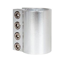 Зажим STG, для рулей трюковых самокатов HIC Standart и Oversize, серебристый, Х105154, изображение  - НаВелосипеде.рф