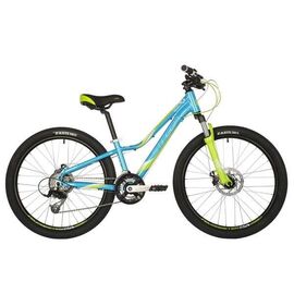 Подростковый велосипед STINGER GALAXY EVO 24" 2021, Вариант УТ-00288078: Рама: 11" (Рост: 130-150 см), Цвет: синий, изображение  - НаВелосипеде.рф