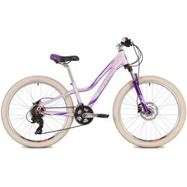 Подростковый велосипед STINGER GALAXY PRO 24" 2021, Вариант УТ-00288079: Рама: 11" (Рост: 130-150 см), Цвет: розовый, изображение  - НаВелосипеде.рф