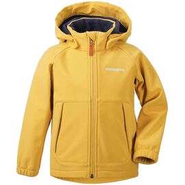 Детская куртка DIDRIKSONS DELLEN KIDS SOFTSHELL JKT, желтый цитрус, 503724, Вариант УТ-00289683: Размер: 100 , изображение  - НаВелосипеде.рф