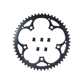 Звезда передняя PROWHEEL, 52T, BCD130, на пятилапку, сталь, чёрный, ZTB21215, изображение  - НаВелосипеде.рф