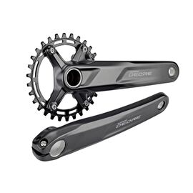 Система велосипедная SHIMANO DEORE XT FC-M5100-1, 10/11 скоростей, BSA, 170 мм, 32T, черный, AFCM51001CBA2, изображение  - НаВелосипеде.рф