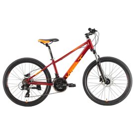Подростковый велосипед Welt Peak 24 1.0 HD 24" 2021, Вариант УТ-00289813: Возраст: 9-15 лет (Рост: 135-150 см), Цвет: Dark Red , изображение  - НаВелосипеде.рф