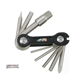 Мультитул 10 в 1 SUPER B TB-9870, торговая упаковка, TB-9870-SILVER, изображение  - НаВелосипеде.рф
