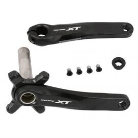 Шатуны Shimano Deore XT M8000-1, 175 мм, для 11 ск, без звезды, с бонками для CL 50 мм , IFCM8000EX, изображение  - НаВелосипеде.рф