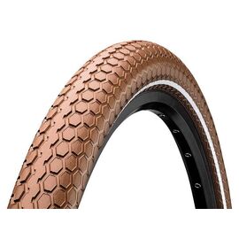Велопокрышка Continental Retro RIDE Reflex, 26x2.0, 180TPI, коричневая, отражающая полоса, 100467, изображение  - НаВелосипеде.рф
