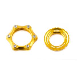 Адаптер A2Z, Center Lock - 6 болтов, замок 15/20мм, оранжевый, AD-CLK 15 -5, изображение  - НаВелосипеде.рф