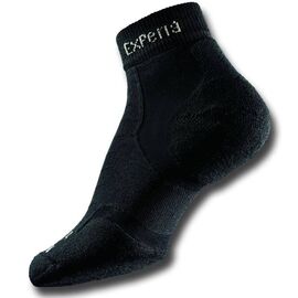 Носки THORLO'S XCMU Experia Running Lite Cushion Ankle, Black on Black, 66, Вариант УТ-00161038: Размер: EUR 39-41, изображение  - НаВелосипеде.рф