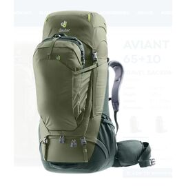 Рюкзак Deuter Aviant Voyager, 65+10 л, khaki-ivy, 3513020_2243, изображение  - НаВелосипеде.рф