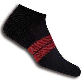Носки THORLO'S 84NRCM Running Maximum Cushion Low Cut, черно-красный, 182 , Вариант УТ-00160949: Размер: EUR 43-47, изображение  - НаВелосипеде.рф