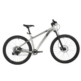 Горный велосипед STINGER 27" ZETA EVO 27.5" 2021, 27AHD.ZETAEVO.18SL1, Вариант УТ-00286249: Рама: 18" (Рост: 166-178 см), Цвет: серебристый, изображение  - НаВелосипеде.рф