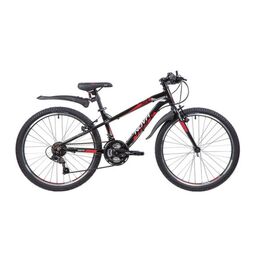 Подростковый велосипед NOVATRACK PRIME 24" 2020, Вариант УТ-00286800: Рама: 11" (Рост: 130-150 см), Цвет: черный, изображение  - НаВелосипеде.рф