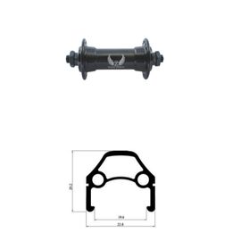 Колесо велосипедное TRIX 20", переднее, D2-20-black-13425, изображение  - НаВелосипеде.рф