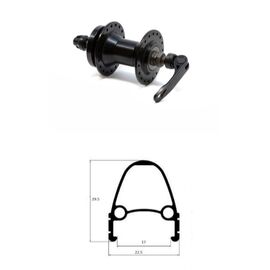 Колесо велосипедное TRIX 24", переднее, под дисковый тормоз, D1-24-black-9989, изображение  - НаВелосипеде.рф