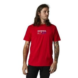 Футболка Fox Honda SS Premium Tee, красный 2021, 28325-122-M, Вариант УТ-00291985: Размер: M, изображение  - НаВелосипеде.рф