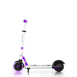 Электросамокат TRIBE Kid, детский, двухколёсный, 6" колеса, бело-фиолетовый, TES-KID062600PURP, изображение  - НаВелосипеде.рф