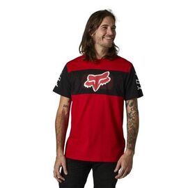 Футболка Fox Mirer SS Crew Tee, красно-черный 2021, 28320-122-XL, Вариант УТ-00292021: Размер: XL, изображение  - НаВелосипеде.рф