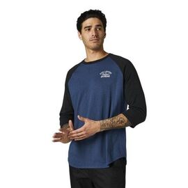 Футболка Fox Original Speed 3/4 Raglan, Dark Indigo 2021, 28648-203-XL, Вариант УТ-00291993: Размер: XL, изображение  - НаВелосипеде.рф