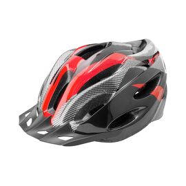 Шлем велосипедный Stels FSD-HL021, out-mold, чёрно-красный, 600126, Вариант УТ-00292349: Размер: L (58-60 см), изображение  - НаВелосипеде.рф
