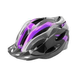 Шлем велосипедный Stels FSD-HL021, out-mold, чёрно-пурпурный, 600124, Вариант УТ-00292350: Размер: L (58-60 см), изображение  - НаВелосипеде.рф