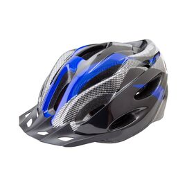 Шлем велосипедный Stels FSD-HL021, out-mold, чёрно-синий, 600122, Вариант УТ-00292351: Размер: L (58-60 см), изображение  - НаВелосипеде.рф