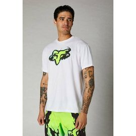 Футболка Fox Pyre SS Tee, Optic White 2021, 26960-190-XL, Вариант УТ-00292054: Размер: XL, изображение  - НаВелосипеде.рф