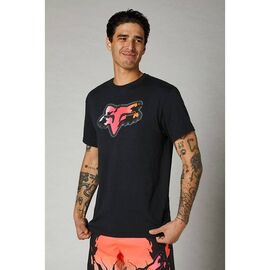 Футболка Fox Pyre SS Tee, черный 2021, 26960-001-XL, Вариант УТ-00292055: Размер: XL, изображение  - НаВелосипеде.рф