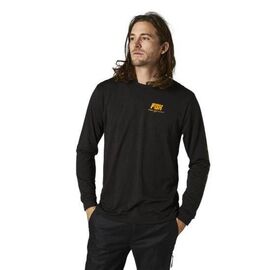 Футболка Fox Tread Lightly LS Tech Tee, черный 2021, 28333-001-XL, Вариант УТ-00292007: Размер: XL, изображение  - НаВелосипеде.рф