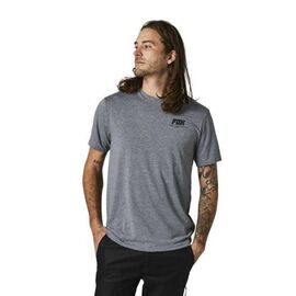 Футболка Fox Tread Lightly SS Tech Tee, Heather Graphite 2021, 28330-185-XL, Вариант УТ-00292010: Размер: XL, изображение  - НаВелосипеде.рф