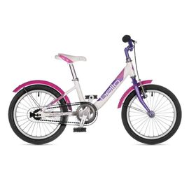 Детский велосипед AUTHOR Bello 16" 2022 , Вариант УТ-00291961: Рама: 9" (Рост: 100-115 см), Цвет: белый/фиолетовый, изображение  - НаВелосипеде.рф
