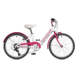 Детский велосипед AUTHOR Melody 20" 2022, Вариант УТ-00291963: Рама: 10" (Рост: 115-135 см), Цвет: белый/розовый, изображение  - НаВелосипеде.рф